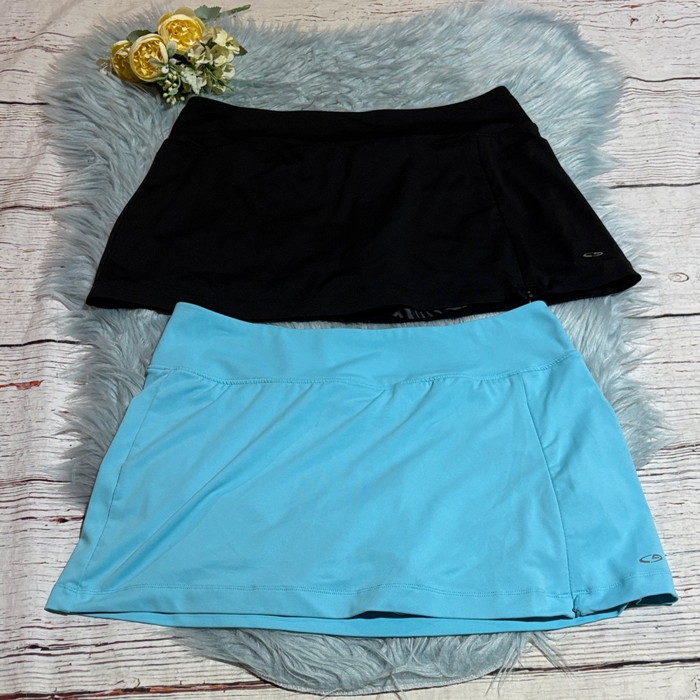 C9 Champion Black and Light Blue Athletic Skirt Lot of 2